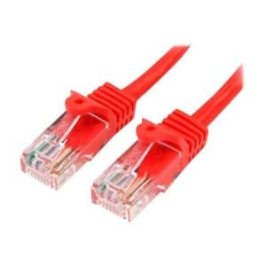 5m Red Cat5e / Cat 5 Snagless Ethernet Patch Cable 5 m - network cable - 5 m - red
