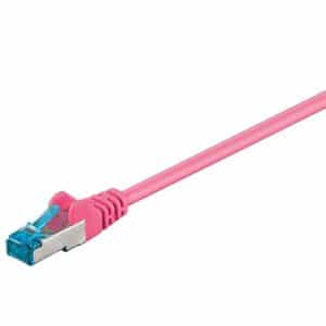 CAT 6A patch cable S/FTP (PiMF) magenta
