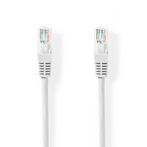 CAT5e UTP - Ethernet/Netværkskabel Rundt - RJ45 stik - 1000 Mbps - 30 Meter - hvid