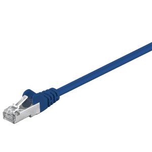 Cat 5e SF/UTP Netværkskabel - Blå - 1 m