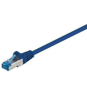 Cat 6a S/FTP LSZH Netværkskabel - Blå - 0.50 m