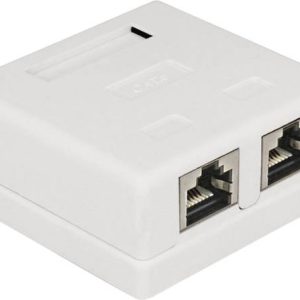 DeLOCK - Netværksstik med 2 x RJ-45