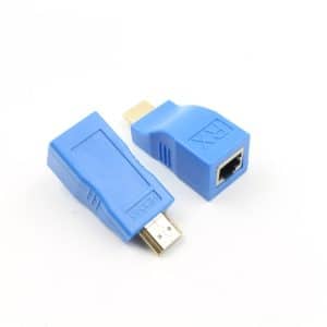 HDMI til CAT 5e/6 - adapter - Omdan netværkskabel til et HDMI kabel - 2stk.