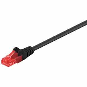 LAN UTP CAT 6 - Black - 0.25m