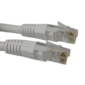 SAVER Network Cat 6 Cable, White (1m)