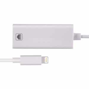 iPhone / iPad - Lightning til Netværkskabel (RJ45) adapter - Hvid