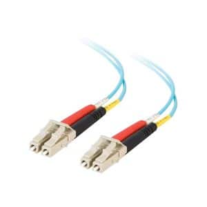 C2G LC-LC 10Gb 50/125 OM3 Duplex Multimode PVC Fiber Optic Cable (LSZH) - network cable - 2 m - aqua