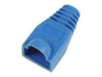 MicroConnect - Beskyttelseskapper for netværkskabel - blå (pakke med 50)