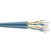 Cat 6 U/UTP dobbelt netværkskabel halogenfri, UC400 HD, blå yderkappe, 500 meter (på kabeltromle) - Prysmian