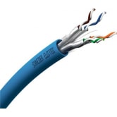 Cat 7A S/FTP netværkskabel halogenfri, Actassi CL-MNC, blå yderkappe, afmålt pr. meter (klippes) - Lauritz Knudsen