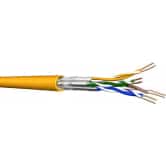 Cat 7A S/FTP netværkskabel halogenfri, UC1200 HS23, gul yderkappe, 500 meter (på kabeltromle) - Prysmian