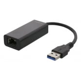 DELTACO USB 3.0 netværksadapter med internt flash-hukommelse, Gigabit