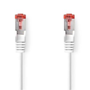 Nedis CCGB85330WT05 networking cable - Hvid - 0.5 meter