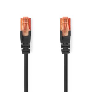 Nedis CCGL85200BK05 networking cable - Sort - 0.5 meter