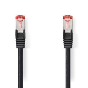 Nedis CCGL85221BK05 networking cable - Sort - 0.5 meter