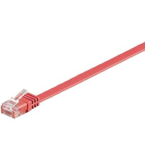 Pro LAN CAT 6 UTP Flat - Rød - 1 meter