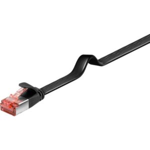 Pro LAN CAT 6 flat - Sort - 20 meter