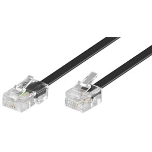 Pro Modular telephone cable - Sort - 3 meter