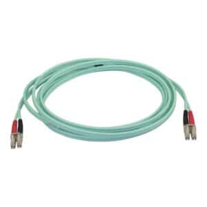 StarTech.com Aqua OM4 Duplex Multimode Fiber - 3m/ 9 ft - 100 Gb - 50/125 - OM4 Fiber - LC to LC Fiber Patch Cable (450FBLCLC3) - network cable - 3 m - aqua - Blå - 3 meter