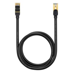 Baseus Ethernet RJ45 10Gbps 1.5m network cable (black) - Sort - 1.5 meter