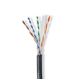 Nedis CCBG8590BK100S networking cable - Sort - 100 meter