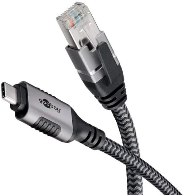 Goobay USB-C 3.1 til RJ45 adaptor netværkskabel 1 meter