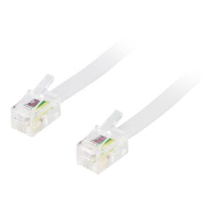 Deltaco DEL-154D - network cable - 1.5 m - white - Hvid - 1 meter