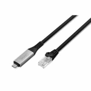 DIGITUS USB-C 3.2 Gen1 to RJ45 Adapter - 3m - Sort - 3 meter