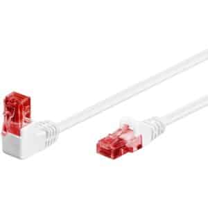 Pro LAN CAT 6 U/UTP - 90° - Hvid - 0.5 meter