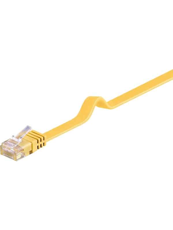 Pro LAN CAT 6 Flat U/UTP - Gul - 1 meter