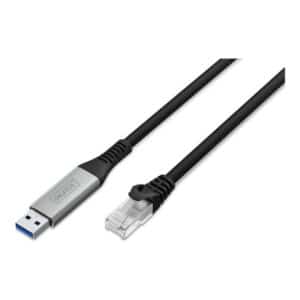 DIGITUS network cable - black - Sort - 2m