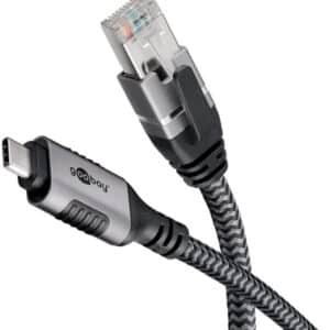 Goobay USB-C 3.1 til RJ45 adaptor netværkskabel 1 meter