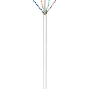 Pro CAT 6 network cable U/UTP white 100 m - CCA cop - Hvid - 100m