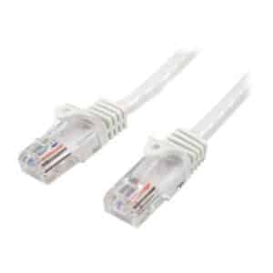 StarTech.com 5m White Cat5e / Cat 5 Snagless Ethernet Patch Cable 5 m - network cable - 5 m - white - Hvid - 5m