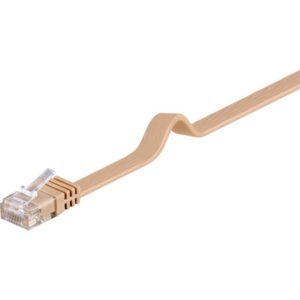 Pro LAN CAT 6 Flat U/UTP - Brun - 1m