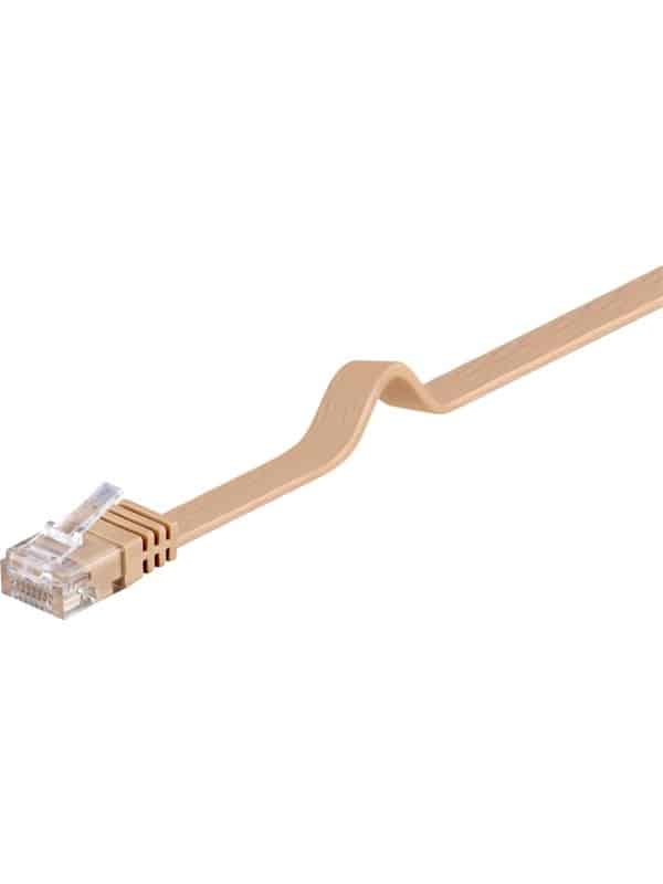 Pro LAN CAT 6 Flat U/UTP - Brun - 1m
