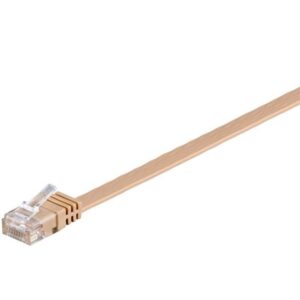 Pro LAN CAT 6 UTP Flat - Brun - 1m