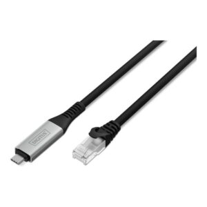 DIGITUS network cable - 15 m - black - Sort
