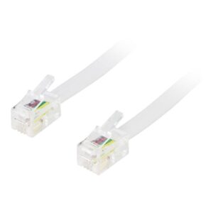 Deltaco DEL-154D - network cable - 1.5 m - white - Hvid - 1m