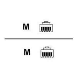 EFB NORDIC EFB-Elektronik network cable - 1 m - black - Sort - 1m